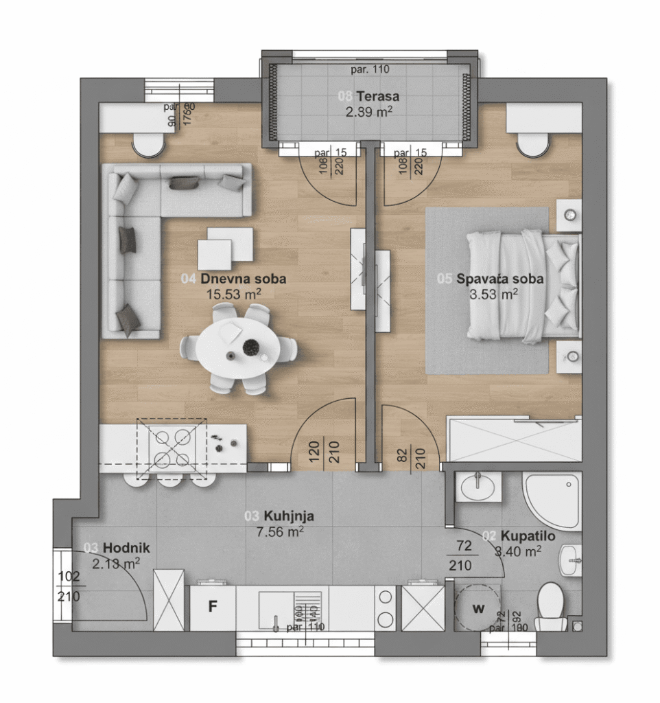 jednosobni stanovi primer (1)
